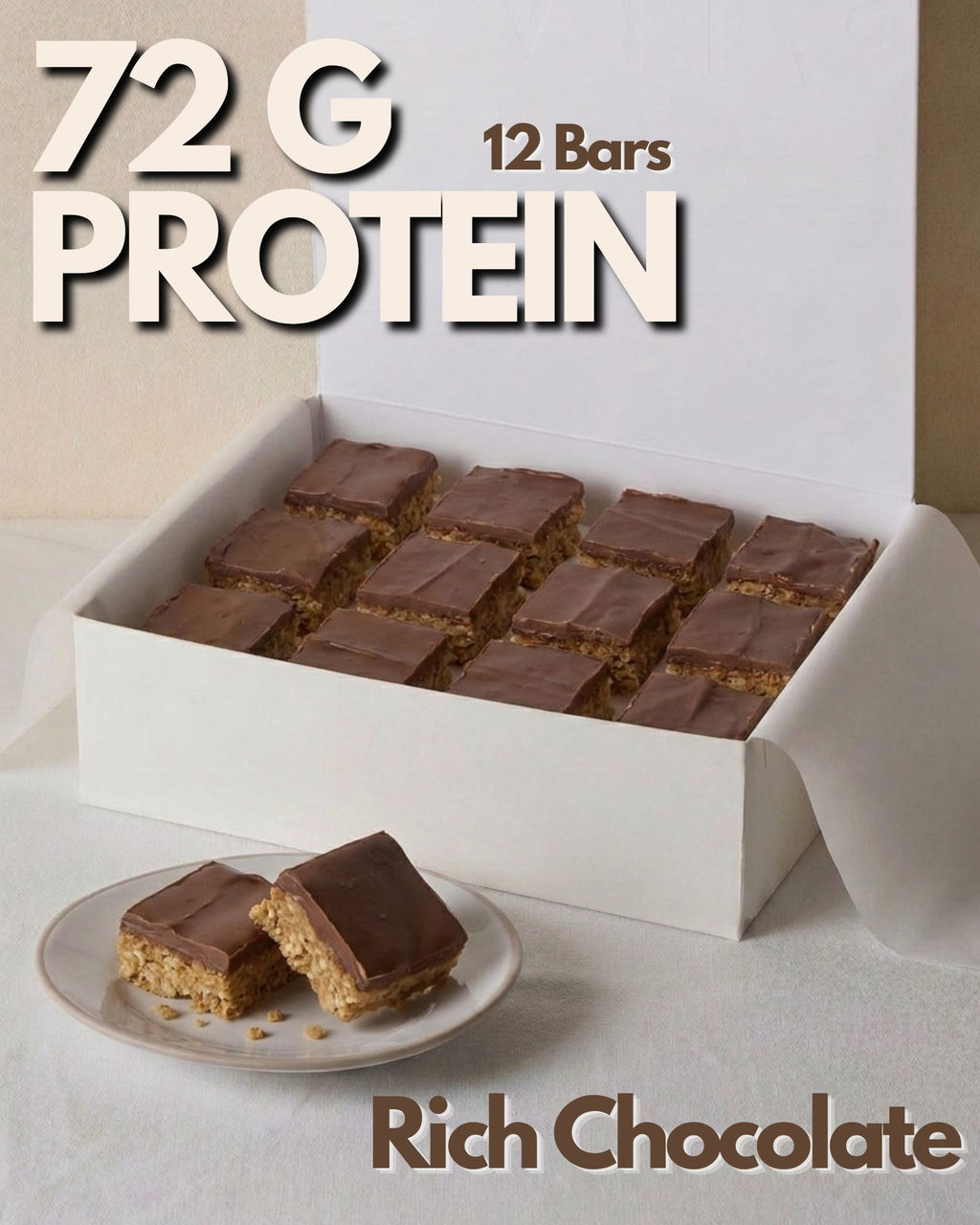 Classic Rich Chocolate Protein Flapjack (12 Pieces)