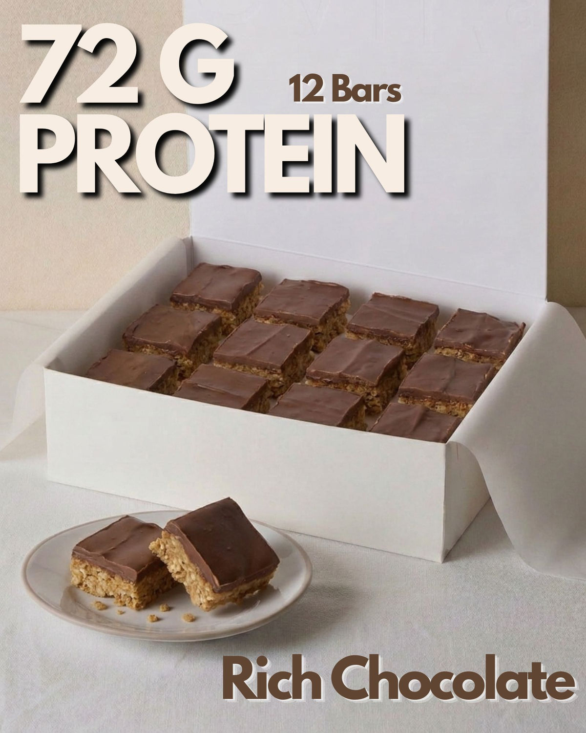 Classic Rich Chocolate Protein Flapjack (12 Pieces)